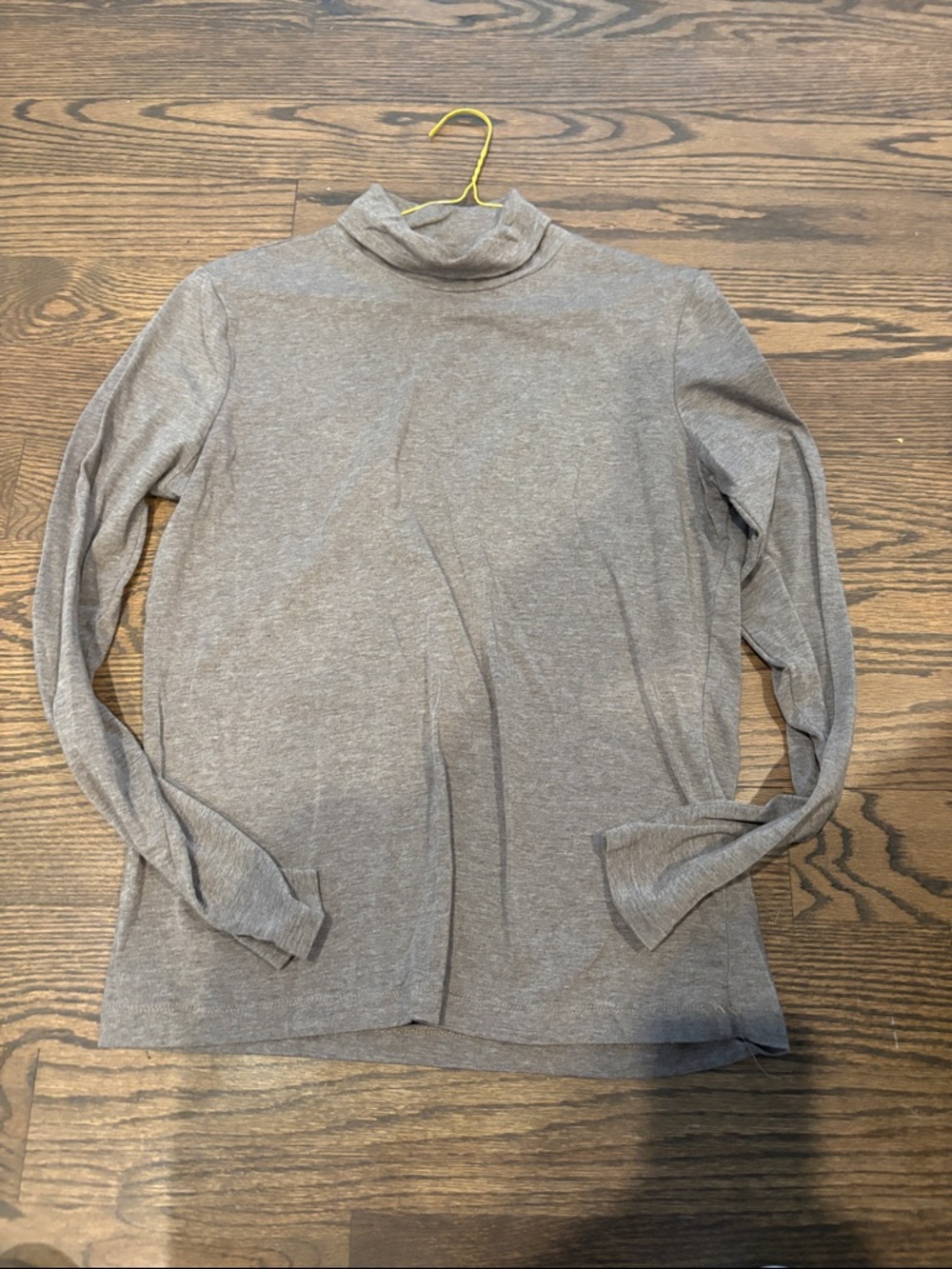 White + Warren Taupe Heathered Knit Top